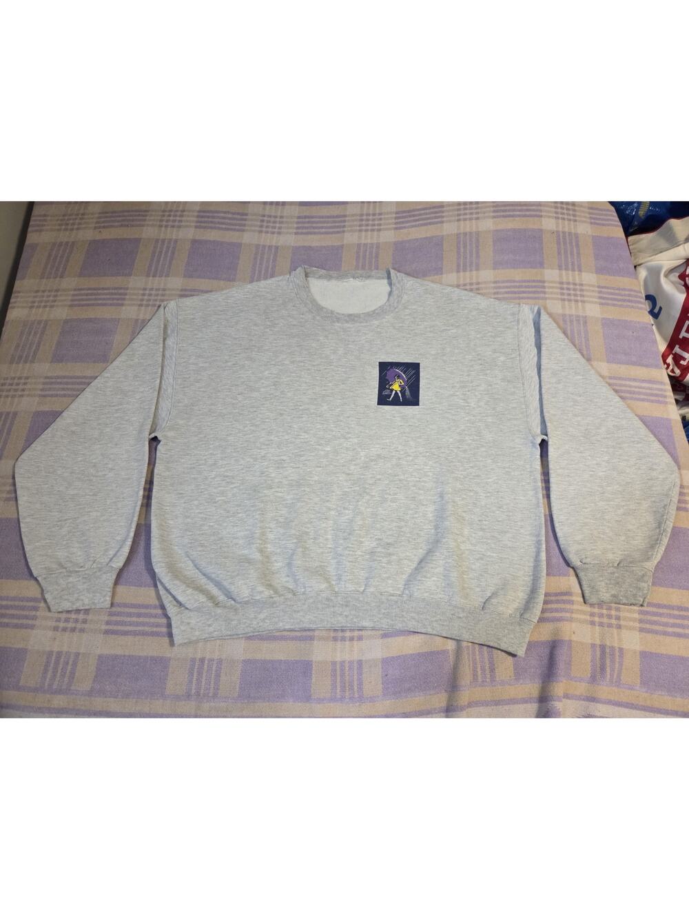 Vintage 90s Morton Salt When It Rains It Pours Crewneck Sweatshirt Logo Girl